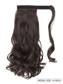 Easy-To-Use 14" Wavy Ponytail Extension- Natural Curly Synthetic Hairpiece For Women, Lightweight& Secure Clip-In Design - Multicolor - View 10