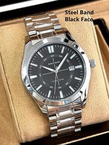 Pablo Raez 1pc Original Charming Men's Watch Gorgeous Jewelry Male Luminous Clocks Famous Brand New Summer Accessories Luxury Wristwatches For Man IPS Silver Color Jewelry Non Tarnish Stainless Steel Bracelets Chain 50M Water Resistant Simple Calendar Clock Metal Feeling Superior Men's Steel Casual Fashion Quartz Watch - Silver - View 13