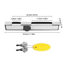 Outboard Motor Lock Stainless Steel Boat Outboard Motor Engine Lock 304mm W Keys - Default - View 2