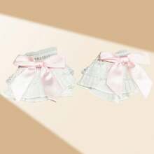 1 Pair Nail Art Photo Shoot Cuffs, Nail Art Lace Wrist Sleeves, Elastic Wrist Cuffs For Sleeves Lace Cuff Shooting Background Props, Lolita Lace Gloves Women's Floral Lace Short Wrist Cuff For Wedding Masquerade, Sweater Cuffs