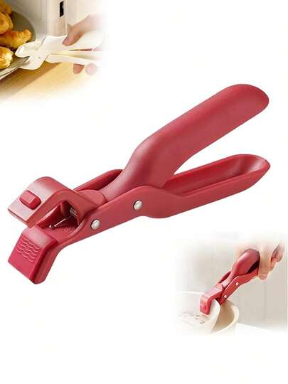 1pc Silicone Non-Slip Heat Insulation Anti-Scald Clip, Multi-Purpose Anti-Scald Bowl Holder Clip For Kitchen Multi-Function Anti-Scald Bowl Clip Hot Bowl Dish Plate Gripper Clips