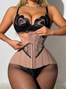 1pc Women Waist Trainer Corset Waist Cincher Shaper Tummy Control Belt Mesh Compression Girdle