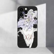 [Teléfono] Funda suave con diseño de animación juvenil y ojos impresos. Acabado mate y visión de 360 ​​grados. Compatible con los modelos 11, 12, 13, 14 Pro, 15, XR, X/XS, 8 Plus, SE y otros smartphones. - Negro - Ver 9