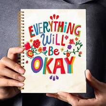 1 Inspirierendes Zitat Notizbuch, 14,2*21cm, 50 Seiten, gemischtes Blumenmuster, liniertes Papier Tagebuch, geeignet zum Schreiben, Journaling, Bibelstudium, Bürobedarf, Geburtstags- und Weihnachtsgeschenke