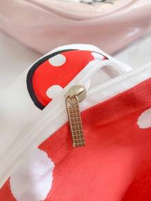 Sanrio 可爱印花 2/3 件床上用品套装 - Hello Kitty/Kuromi/Cinnamoroll/Pochacco（1 件羽绒被套 + 1/2 件枕套，无填充物）卡通全尺寸，柔软舒适，适合宿舍、家庭卧室、酒店、所有季节，带拉链开合和枕套，多色，超大床上用品套装，超大羽绒被套 - 波點凱蒂 - 查看 10