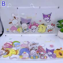 Sanrio 4 buc Sanrio Cartoon A4 Pungi pentru documente, Geantă din PVC cu închidere rapidă Hello Kitty, Kulomi, Dosar cu închidere cu nasture My Melody, Geantă de papetărie, Organizator de documente, Geantă transparentă cu fermoar, Depozitare hârtie de examen, Cadouri, Rechizite de birou, Cadouri mici pentru întoarcerea la școală, Potrivite pentru sezonul școlar