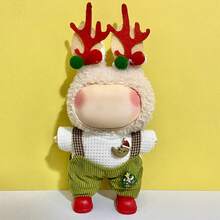 6.69-Inch Christmas Doll Clothes, Compatible With Labubu,1sets Of Decoration - Fashionable Headwear, Clothing And Pants Or Skirt Set, Suitable For 6.69-Inch Dolls, Cute BuLabu Christmas Accessories, For Play And Display (Shoes And Dolls Not Included) - Multicolor - View 15