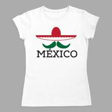 Playera para Mujer México Sombrero y Mostacho Independencia - Blanco - Ver 2