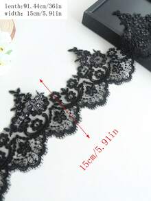 New Multicolor Selectable Car Bone Embroidered Crystal Piece Lace Edging Fabric, Glass Yarn Material, DIY Clothing, Textile Home Decor Supplies - Length:91.44cm/Width:14cm - Multicolor - View 18