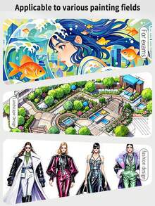 TouchMark Neuankömmling Gut aussehende, einfache Strumpf-Ölbasierte Markerset mit doppelseitigen, speziell für Studenten geeigneten Anime- und Kunstmalerei-Neuheiten, 3 Arten zur Auswahl, professionell in Markern, 20 Jahre nachfüllbar, große Füllmenge