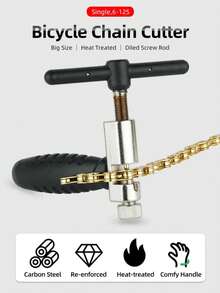 Steel Chain Rivet Cutter, Portable Bicycle Chain Breaker Separator, MTB Chain Cutter, Repair Tool Equipment