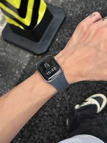 1pc Silicone Magnetic Watchband Compatible With Apple Watch Band 42mm 38mm 40mm 41mm 44mm 45mm 46mm 49mm Fashion Smart Watch Replacement Watch Strap For Series Ultra2 Ultra SE2 SE 11 10 9 8 7 6 5 4 3 2 1 For As A Gift For Students Returning To School