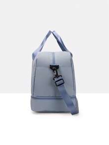 Baila Morena Sports Trunk Bag Nylon Water Resistant Large Capacity Hand Bag Shoulder Bag Adjustable Crossbody Strap Sneaker Bag Waterproof Pocket - 0.霧綠 - 查看 6
