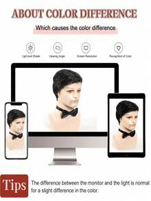 Modische kurze geschichtete strukturierte Herrenperücke mit Pony, natürliches Schwarz, geeignet für täglichen Halloweenkostümgebrauch