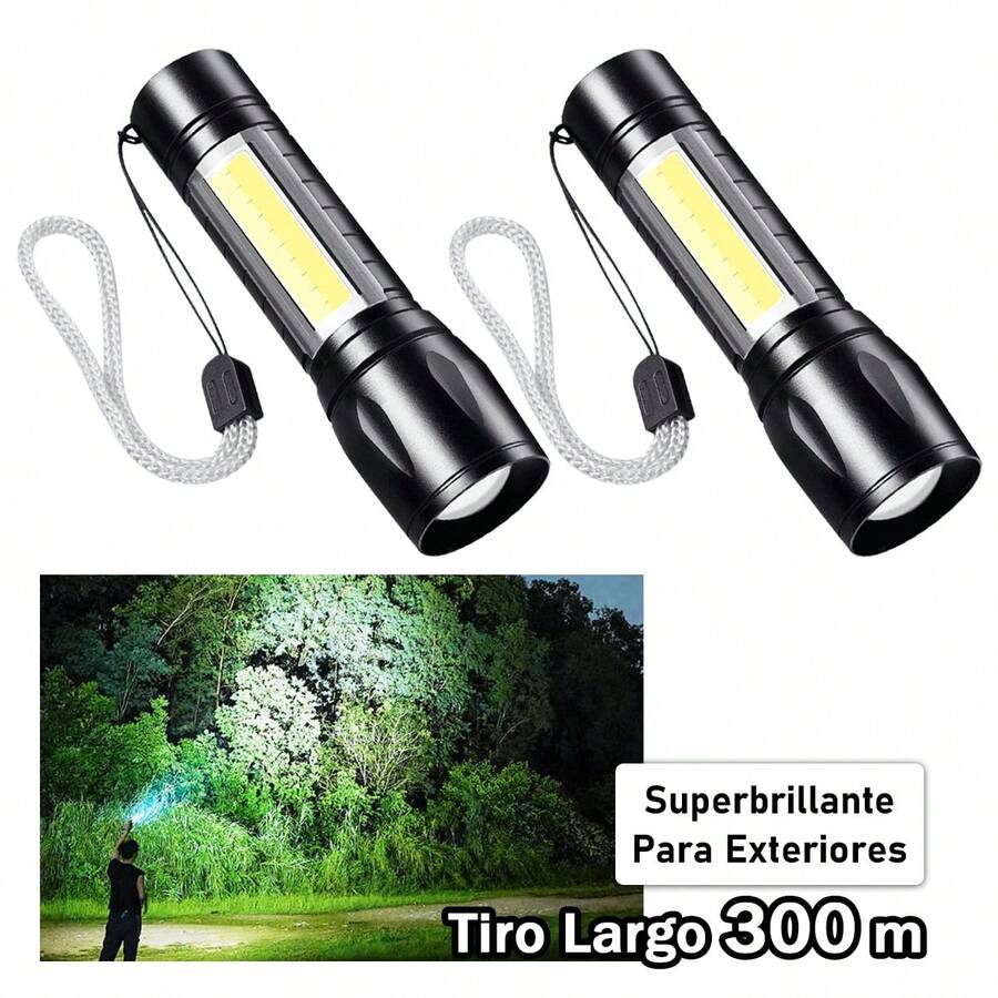 Linterna ultrabrillante duradera y portátil con zoom telescópico - perfecta para aventuras al aire libre, uso doméstico y situaciones de emergencia
