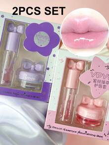 水果保湿唇部护理套装唇油唇膜日夜滋养淡化唇纹预防嘴唇干裂质地细腻适合女性干裂嘴唇护理套装 - 彩色 - 查看 11