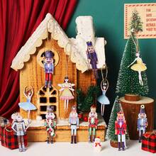 12 piezas/24 piezas/36 piezas Decoraciones navideñas coloridas, figuras de soldado cascanueces de madera de estilo tradicional, decoración navideña para fiestas, bodas, cumpleaños, hogar, árbol de Navidad, festivales, invierno, San Valentín, aniversarios y otras ocasiones. ¡Será un regalo cálido y pensativo para tus amigos o seres queridos, y seguramente ganarás su gratitud! - Multicolor - Ver 4