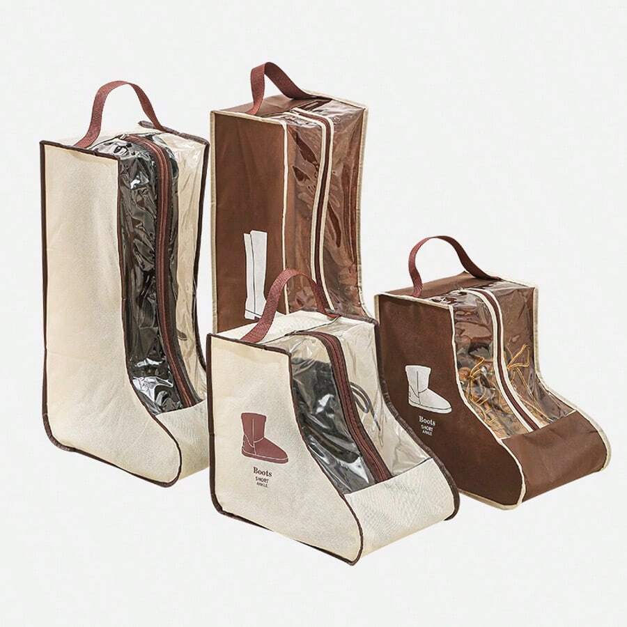 Multi-Functional Boot Storage Bag With Handle, Transparent Design Pouch ...