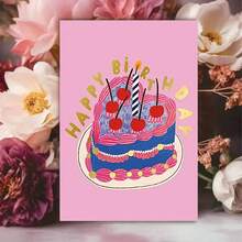 2D phẳng, 1 tấm thiệp chúc mừng sinh nhật kèm bánh và nến, bao gồm phong bì màu hồng - Thiệp chúc mừng phẳng 2D dành cho gia đình và bạn bè, hoàn hảo cho sinh nhật, lễ kỷ niệm và quà tặng, trang trí tiệc sinh nhật, thiệp kỷ niệm, kiểu chữ vui tươi, minh họa nhiều màu sắc, phẳng 2D - lý tưởng cho bất kỳ ai (kèm phong bì + thiệp chúc mừng)" (11cm x 16cm) Thẻ quà tặng Giáng sinh" Một món quà phù hợp cho tất cả mọi người Một tấm thiệp phù hợp để tặng cho đồng nghiệp - nhiều màu - Xem 10