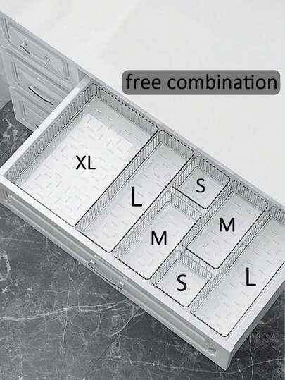 8 buc/7 buc/1 buc/set cutie sertar organizator machiaj transparent, raft de afișare machiaj, cutie de depozitare instrumente machiaj, organizator de birou sertar, cutie de depozitare machiaj tip sertar, decorare casă Anul Nou