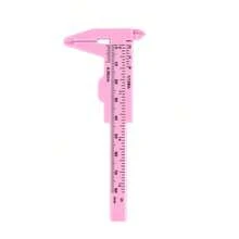 Portable 80mm Plastic Eyebrow Measuring Vernier Caliper Tattoo Microblading Caliper Ruler Permanent Makeup Measurement Tools - màu đen - Xem 5