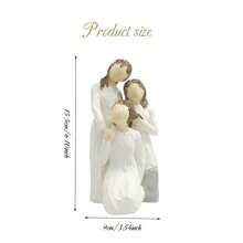 MINGZHANG 1PC Sculpted Hand-Painted Figure,Generations,Heart To Heart, Making Memories That Last Lifetimes, Reflects Time Spent With Grandmother, Mother, Daughter, And What Is Learned From Loving Family Relationships,The Perfect Gift For Christmas - 彩色 - 查看 13