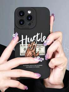 1pc TPU Classic Phone Case, Dollar Sign Print Mobile Phone Cover, Compatible With Apple Series, Best Gift For Family And Friends Waterproof Shockproof Anti-Fall Scratch Resistant - Multicolor - View 4