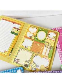 Libreta de notas Kawaii y linda de Sanrio con diseños de My Melody, Kuromi y , libreta de pegatinas para estudiantes, regalo de cumpleaños