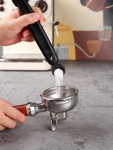 2pcs/Set Silicone Cleaning Brush With Long Handle For 51mm And 58mm Coffee Machine Portafilter