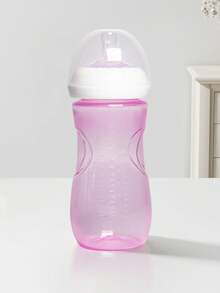 1 件新生儿奶瓶，天然 PP 材质防胀气宽口塑料防震婴儿奶瓶套装