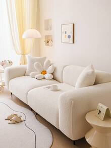 1件装弹力沙发套，纯色北欧风3D设计，四季皆宜，家居生活沙发套，防滑防刮，适用于客厅、卧室、书房沙发、扶手椅、双人沙发、组合沙发、贵妃椅。 - 米色 - 查看 2