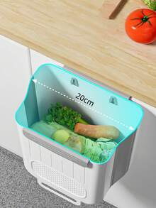 2026新年、圣诞节、家庭聚会和假期新款悬挂式垃圾桶，适用于厨房、浴室和橱柜，可用作食物垃圾桶、悬挂式或粘式悬挂堆肥桶，是厨房和浴室的必备用品，也是家居清洁和收纳的理想之选。 - 彩色 - 查看 6