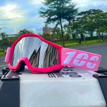 Kính bảo hộ xe máy unisex, chống gió và chống sương mù, kích thước phù hợp với mọi người, thích hợp cho xe địa hình, xe máy địa hình, trượt tuyết. - 100 - Xem 14