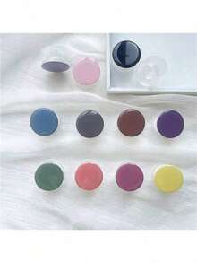 Solid Color Phone Grip Stand, Cute Cell Phone Holder, Expandable Collapsible Phone Accessory, ABS Material, Waterproof, Phone Charms Kindle Holder Support Compatible With IPhone, Android Phone, Gift For Birthday, Family, Friends Phone Stand Phone Accessories