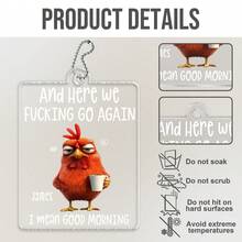 Catygift Personalized Animal Car Hanging Decoration, Custom Acrylic Auto Accessory, Unique Gift For Pet Lovers, Wildlife Themed Car Ornament