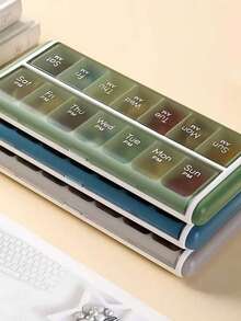 1pc Travel Pill Organization: Pill Organizer 7 Days, Daily Pill Box, Weekly Travel Pill Box, Cute Pill Holder To Hold Vitamins, Medications, Pills, Supplements