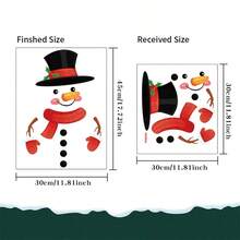 1 Peça Adesivo de Natal, Decorar Armários, Portas, Geladeiras, Paredes, Autoadesivo, Semigloss, Variedade de Designs Incluindo Papai Noel, Rena, Boneco de Neve, Adequado para Decoração Temática de Natal