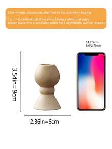 1 sfeșnic ceramic vintage, suport pentru lumânări în stil roman minimalist, accesoriu de decor pentru casă, potrivit pentru cina la lumina lumânărilor, cadou potrivit pentru decorarea camerei de zi și a dormitorului