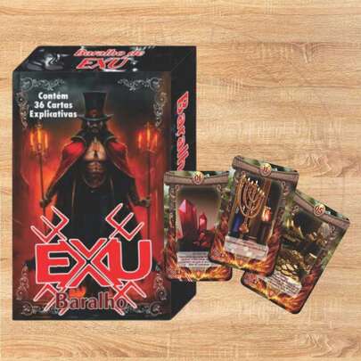Baralho Tarot Exu com 36 Cartas e Manual