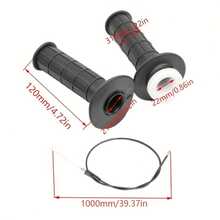 Twist Throttle Accelerator Handle Grips And Bent Cable Throttle Cable & Grips For 50cc 110cc 125cc 150cc 250cc Dirt Bike