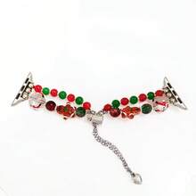 1 件手工串珠姜饼人圣诞元素 表带，兼容 38-49 毫米，可调节手链，迷人的圣诞装饰吊坠，圣诞礼物表带适用于 Ultra SE 10/9/8/7/6/5/4/3/2/1（仅表带） - 彩色 - 查看 13