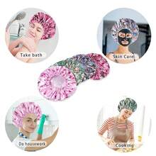 Shower Caps - Flower B 4 PCS/Set - View 6