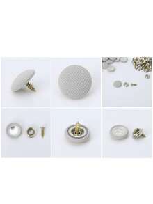 50 Set Of Automotive Car Roof Headliner Repair Button Pins Kit, Universal Auto Roof Snap Rivets Retainer For Car Roof Fixed, With Installation Tool, Fit All Cars