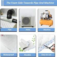 BXI Double Noise Blocker Sound Proof Foam, 394 X 134 X 1 Inch Egg Crate Foam Rubber Sound Deadening Material, Sound Dampening Acoustic Panels For HVAC, Pipe, Machine, Window, Wall, Door