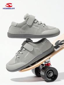 HOBIBEAR 1 Pair Kids Minimalist Barefoot Shoes, Comfortable Outdoor Walking Shoes For Boys & Girls, Suitable For All Seasons - Grey - View 3