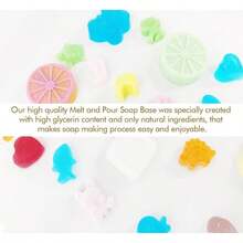 EDSRDRUS 2lb Scent Soap Base DIY Handmade With Aloe Vera &Amp; Coconut Oil, Moisturizing Melt And Pour Soap Base