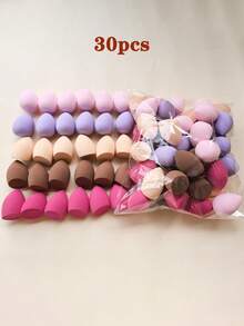 50 Pcs Large Random Color & Shape Makeup Sponge Sponges, Suitable For Powder, Cream, Liquid Cosmetics Application, Convenient For Travel, Touch-Up, Reusable, Fit All Skin Types, Great For Daily Makeup, Travel, Date, Sunscreen Application, Essential For Women, Ideal Gift For Christmas,Makeup,Cheap,Room Decor,Vanity,Travel,Bedroom,Makeup Accessories,Puff,Makeup Blender,Powder Puff,Makeup Sponge
