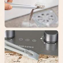 360 ° Rotating Multifunctional Crevice Brush - Long Handle Bathroom Cleaner With Ergonomic Grip, Suitable For Narrow Spaces, Shower Walls, And Hard To Reach Areas - Durable Commercial Household Cleaning Tool