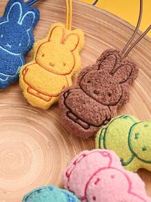 MIFFY 米菲迷你毛绒亚克力钥匙扣盲袋 2 件装 - 随机可爱兔子饰物，适用于背包、娃娃包 | 3.35 英寸官方授权
