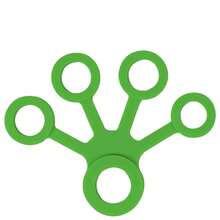 Fortalecedor de agarre de silicona, ejercitador de dedos, entrenador de fuerza de agarre, diseño suave, flexible y portátil para aliviar el dolor de artritis en la mano